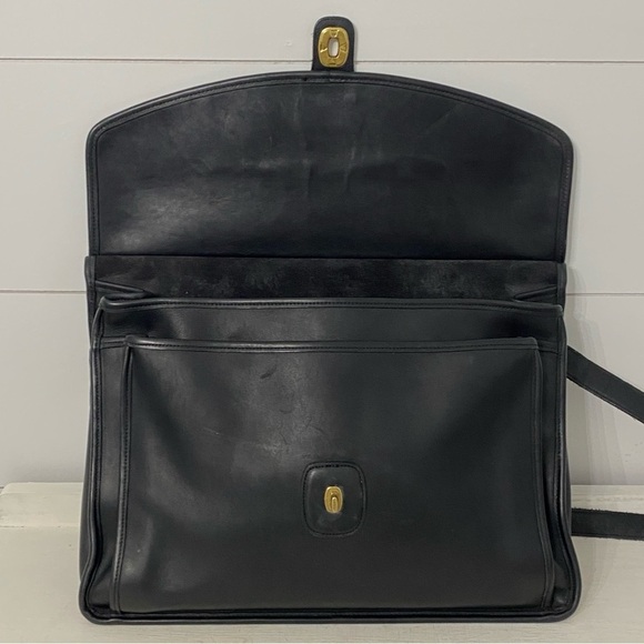 Coach Vintage Beekman Black Leather Briefcase - Style #5266 - Picture 8 of 17